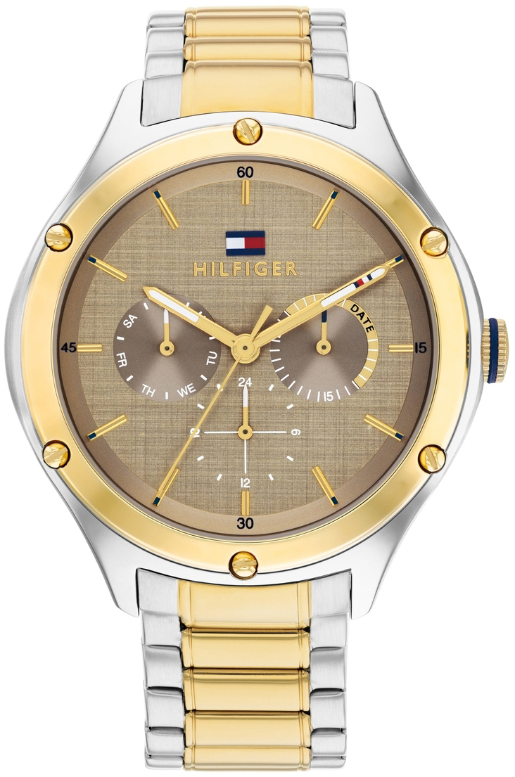 Tommy Hilfiger Damklocka 1782658 Lexi Brun/Gulguldtonat stål Ø41 mm