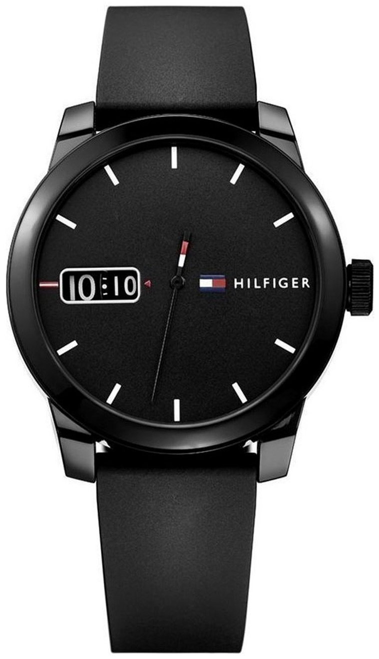Tommy Hilfiger Herrklocka 1791382 Dress Svart/Gummi Ø42 mm - Tommy Hilfiger