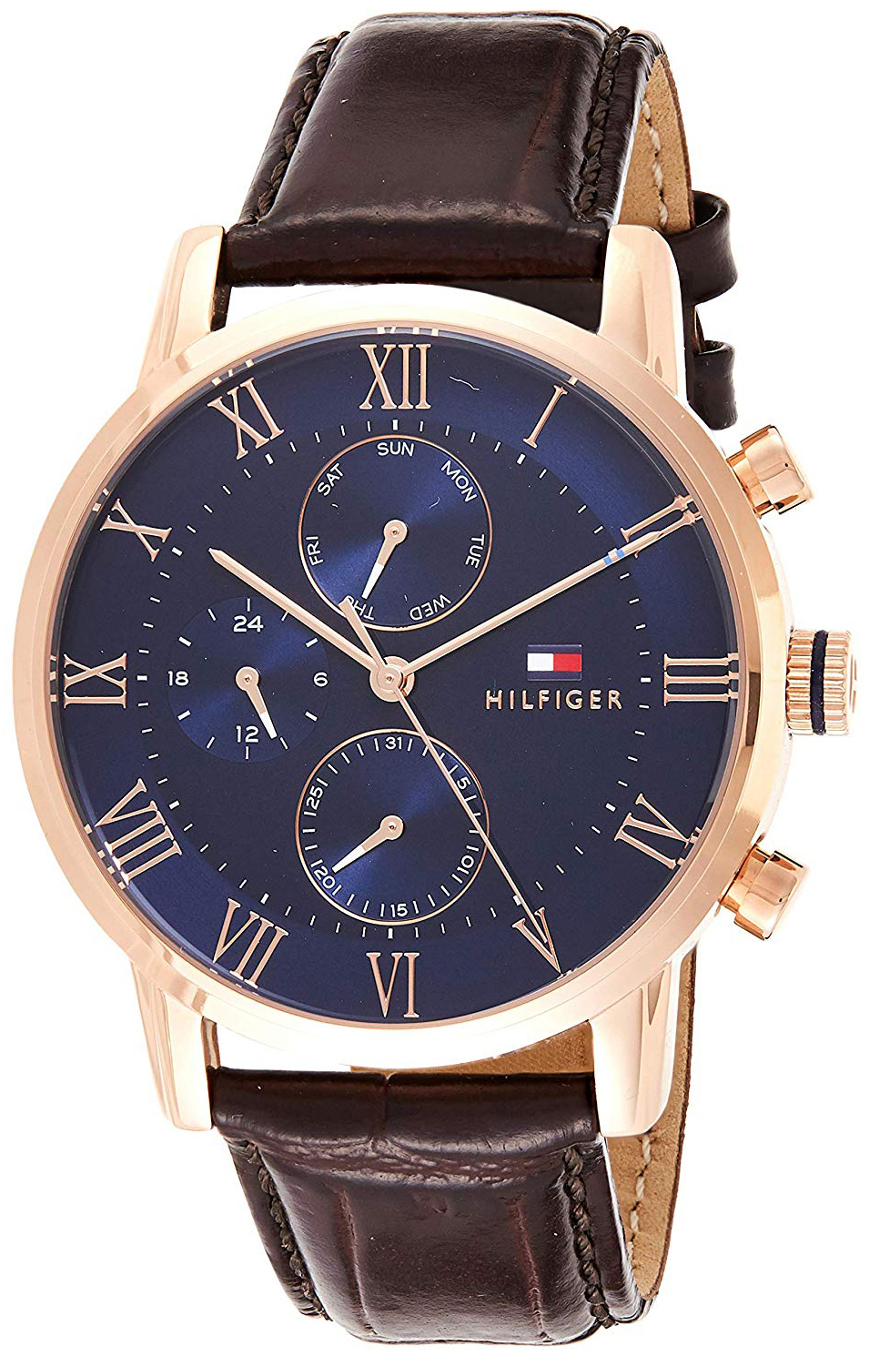 Tommy Hilfiger Herrklocka 1791399 Blå/Läder Ø44 mm - Tommy Hilfiger