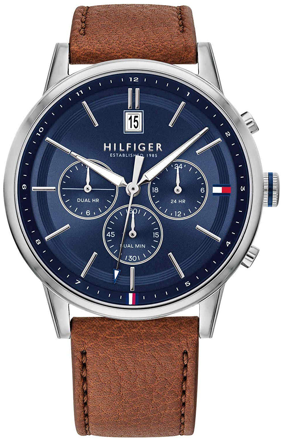 Tommy Hilfiger Herrklocka 1791629 Blå/Läder Ø44 mm - Tommy Hilfiger