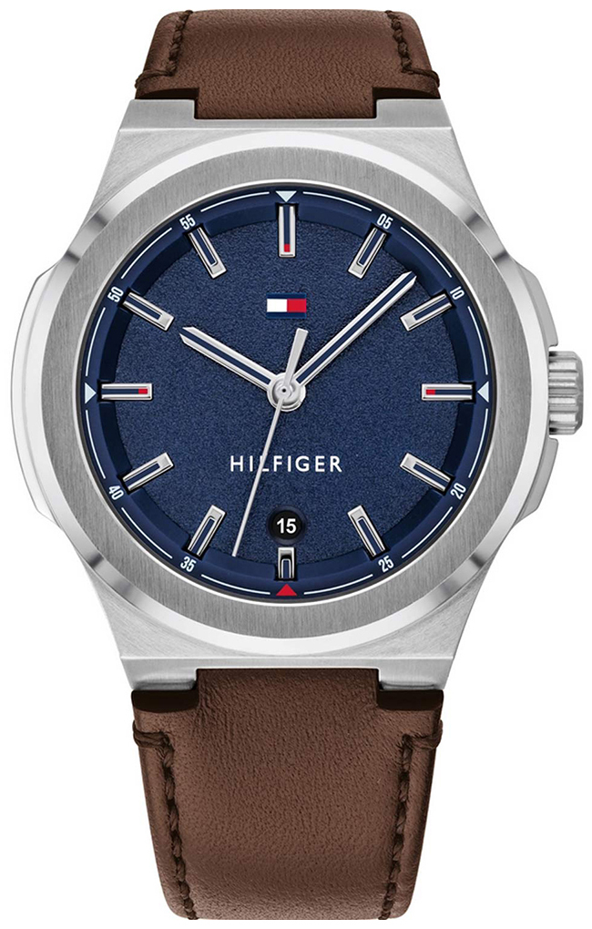 Tommy Hilfiger Herrklocka 1791645 Blå/Läder Ø44 mm - Tommy Hilfiger