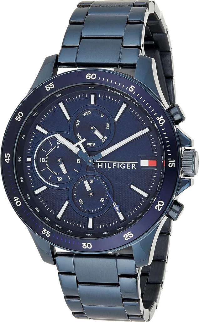 Tommy Hilfiger Herrklocka 1791720 Bank Blå/Stål Ø46 mm - Tommy Hilfiger