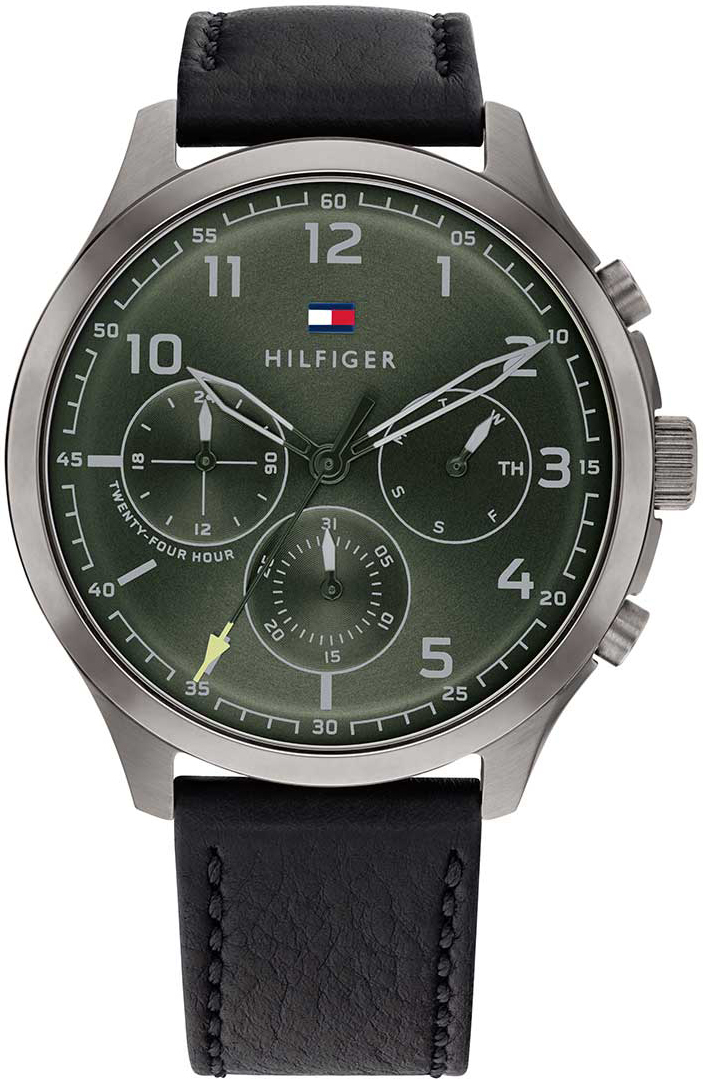 Tommy Hilfiger Herrklocka 1791856 Asher Grön/Läder Ø44 mm - Tommy Hilfiger