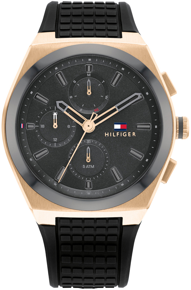 Tommy Hilfiger Herrklocka 1791931 Connor Grå/Gummi Ø44 mm - Tommy Hilfiger