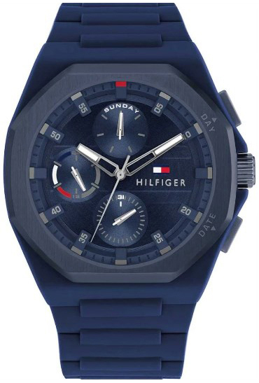 Tommy Hilfiger Herrklocka 1792122 Neo Blå/Gummi Ø44 mm - Tommy Hilfiger