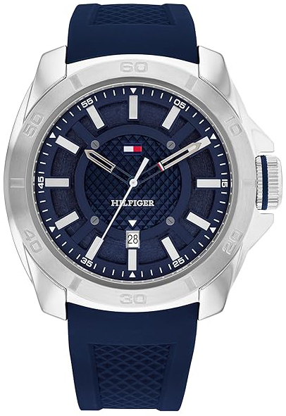 Tommy Hilfiger Herrklocka 1792134 Windsurf Blå/Gummi Ø49 mm