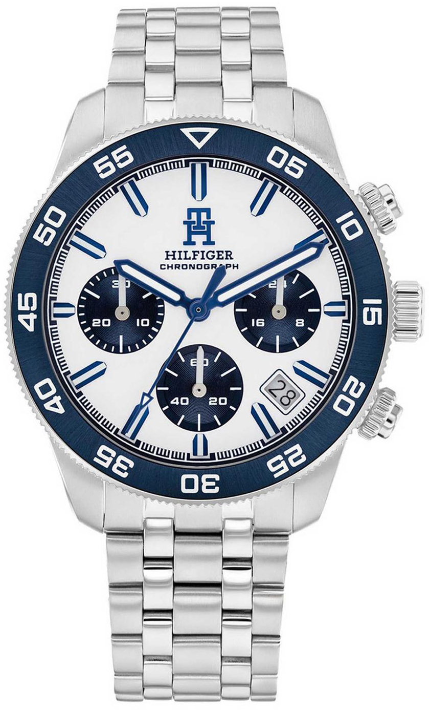 Tommy Hilfiger Herrklocka 1792157 Chrono Vit/Stål Ø41 mm