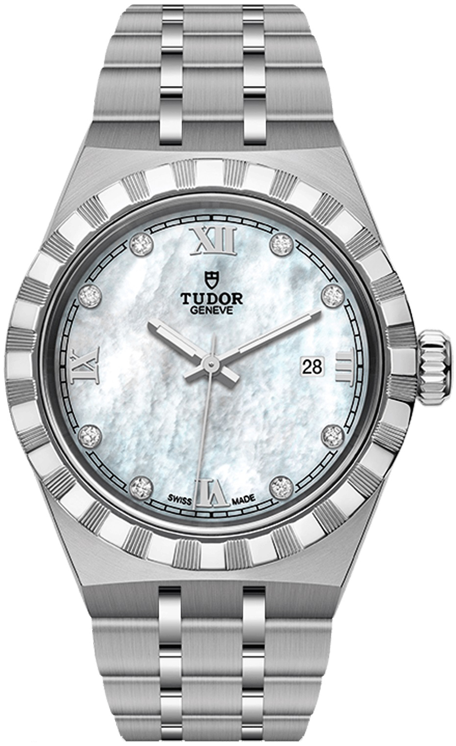 Tudor Damklocka M28300-0005 Royal Vit/Stål Ø28 mm - Tudor