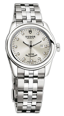 Tudor Glamour Date Damklocka 53000-68030-SDIDSTL Silverfärgad/Stål Ø31 - Tudor