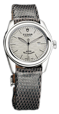 Tudor Glamour Date Damklocka 53000-SIDGLZSP Silverfärgad/Läder Ø31 mm - Tudor