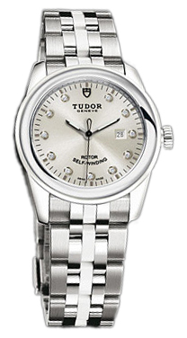 Tudor Glamour Date Damklocka 53010W-68030W-SDIDSTL Silverfärgad/Keramik - Tudor