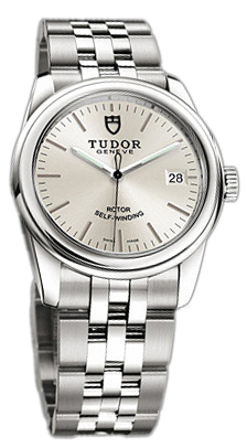 Tudor Glamour Date 55000-68050-SIDSTL Silverfärgad/Stål Ø36 mm