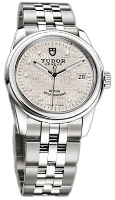 Tudor Glamour Date 55000-68050-SLDIDSTL Silverfärgad/Stål Ø36 mm