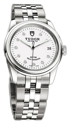 Tudor Glamour Date 55000-68050-WDIDSTL Vit/Stål Ø36 mm