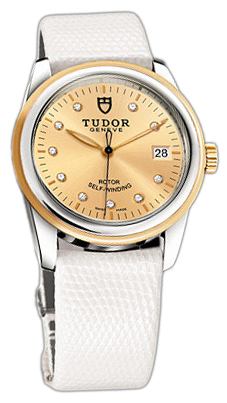 Tudor Glamour Date 55003-CHDIDWLZS Champagnefärgad/Läder Ø36 mm
