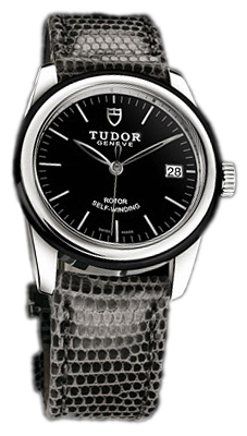 Tudor Glamour Date 55010N-BIDGLZS Svart/Läder Ø36 mm
