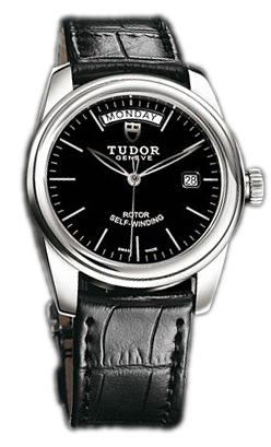 Tudor Glamour Day-Date Herrklocka 56000-BIDSBLS Svart/Läder Ø39 mm - Tudor