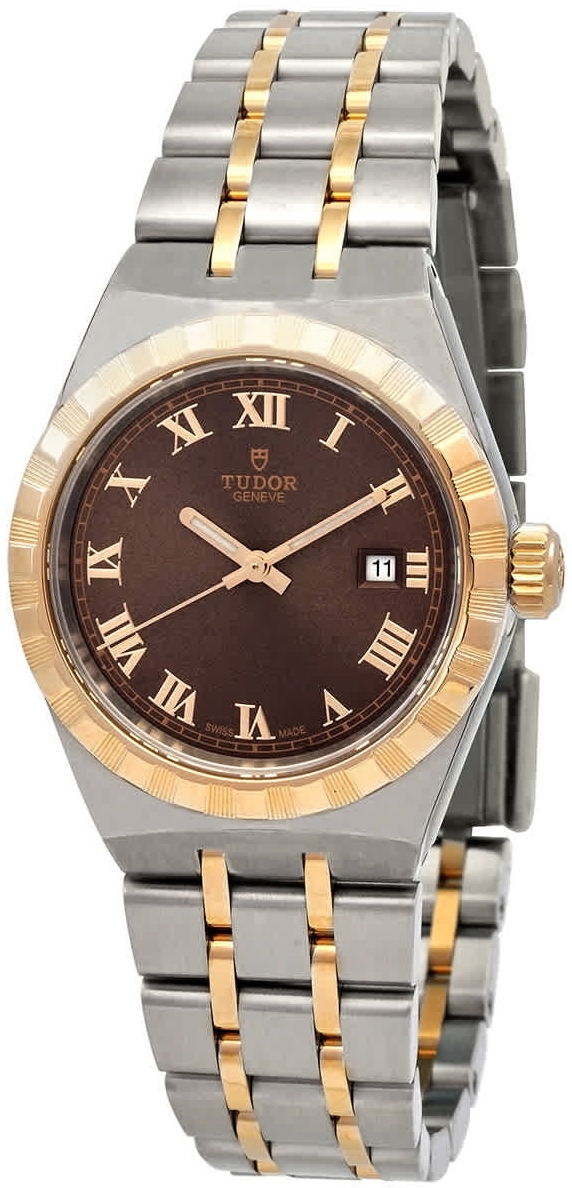 Tudor Damklocka M28303-0008 Royal Brun/18 karat gult guld &Oslash;28 mm