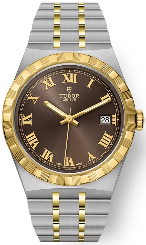 Tudor Herrklocka M28503-0007 Royal Brun/18 karat gult guld Ø38 mm
