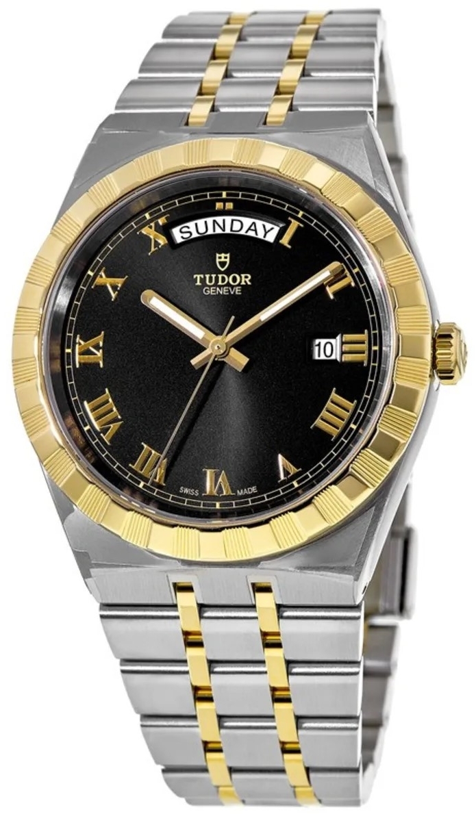 Tudor Herrklocka M28603-0003 Royal Svart/18 karat gult guld Ø41 mm - Tudor