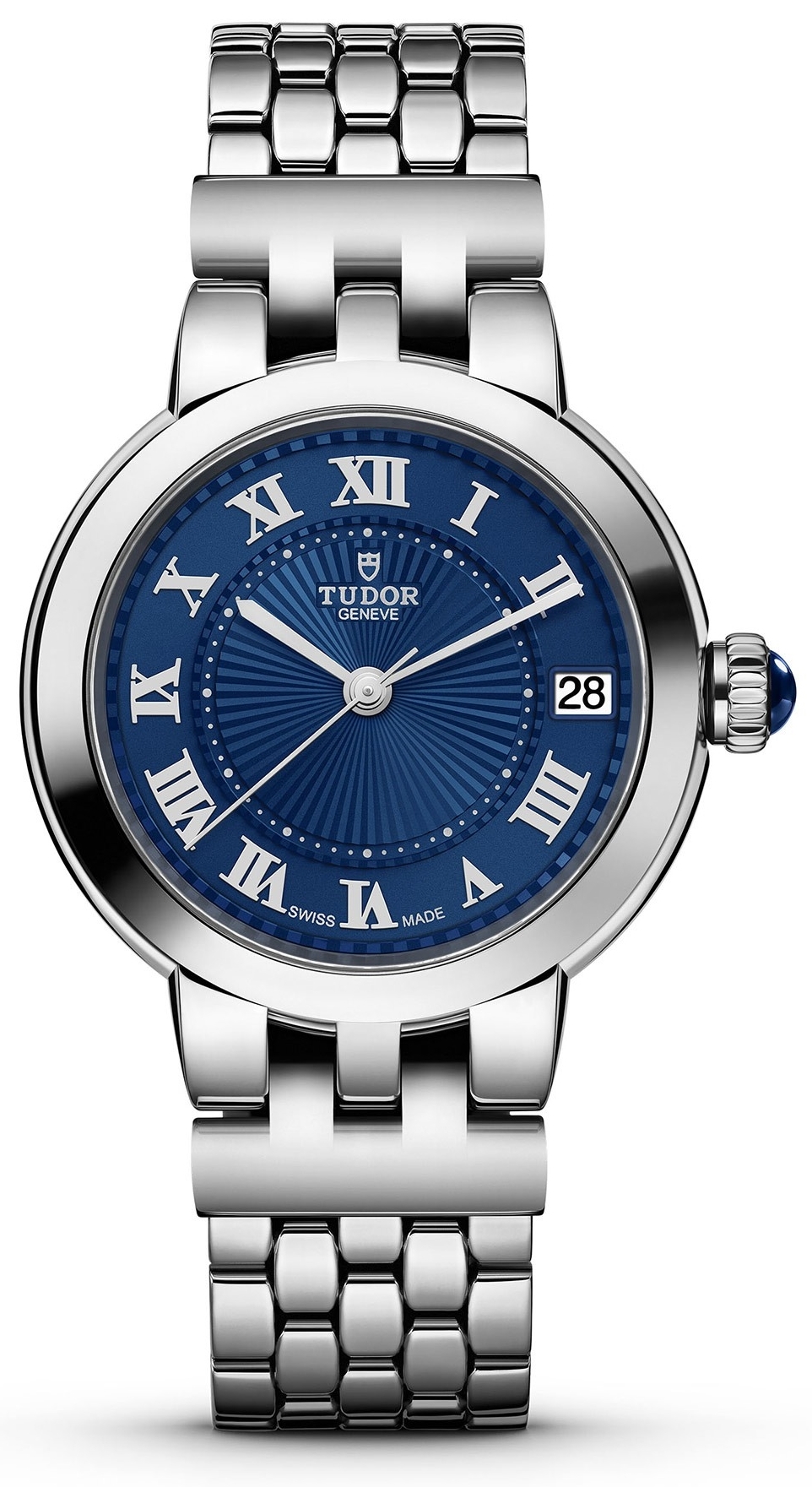 Tudor Damklocka M35200-0009 Clair De Rose Bl&aring;/St&aring;l &Oslash;26 mm