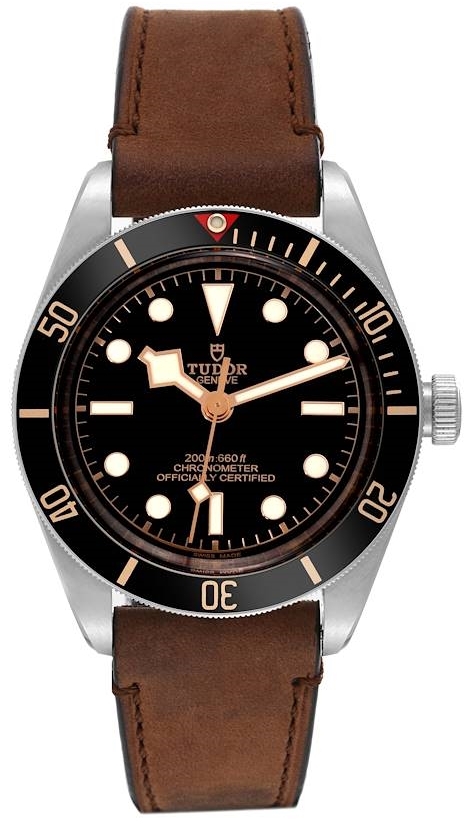 Tudor Herrklocka M79030N-0002 Heritage Svart/Läder Ø39 mm - Tudor