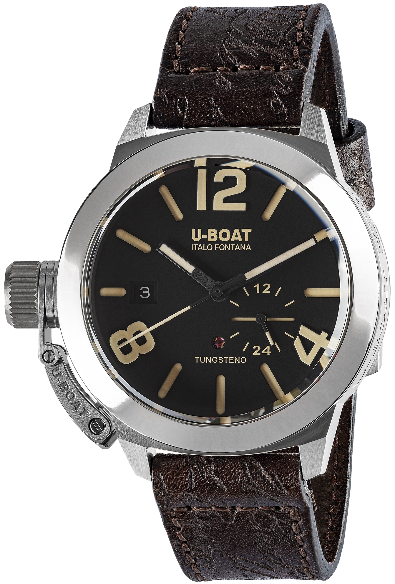 U-Boat Herrklocka 8893 Classico Svart/Läder Ø42 mm - U-Boat