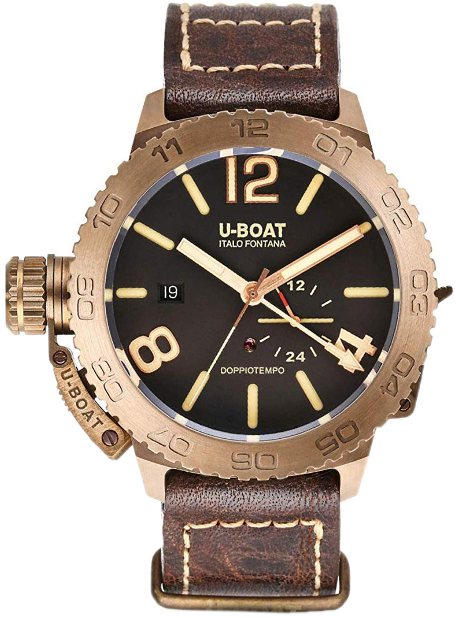 U-Boat Herrklocka 9008 Classico Brun/Läder Ø46 mm - U-Boat