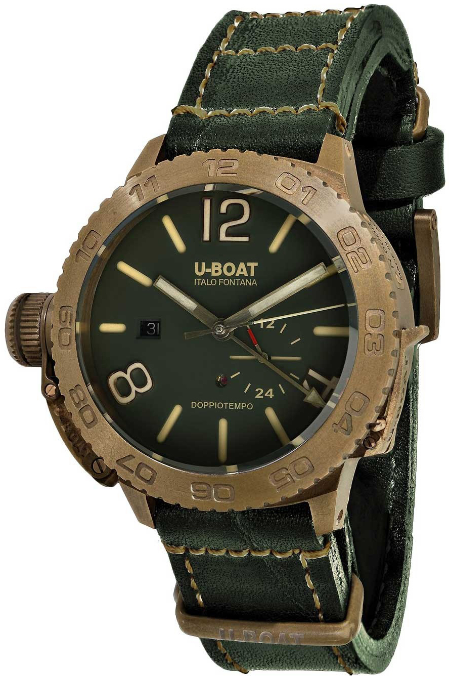 U-Boat Herrklocka 9088 Classico Grön/Läder Ø46 mm - U-Boat