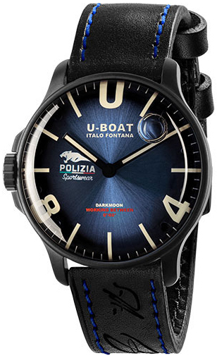 U-Boat Herrklocka 9180 Darkmoon Blå/Läder Ø44 mm - U-Boat