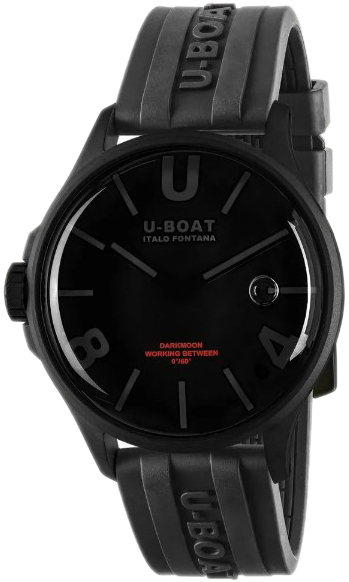 U-Boat Herrklocka 9544 Darkmoon Svart/Gummi Ø44 mm - U-Boat