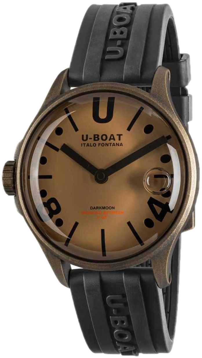 U-Boat 9547 Darkmoon Brun/Gummi Ø40 mm - U-Boat