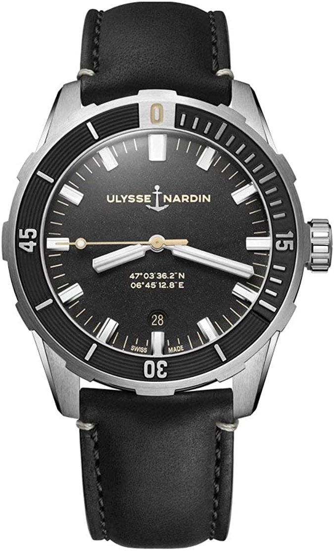 Ulysse Nardin Herrklocka 8163-175-92 Diver Svart/Läder Ø42 mm - Ulysse Nardin