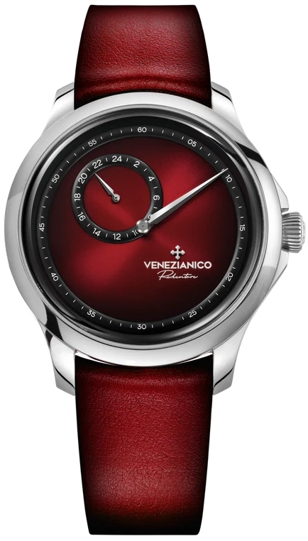 Venezianico Herrklocka 1221573 Redentore Enigma Röd/Läder Ø40 mm