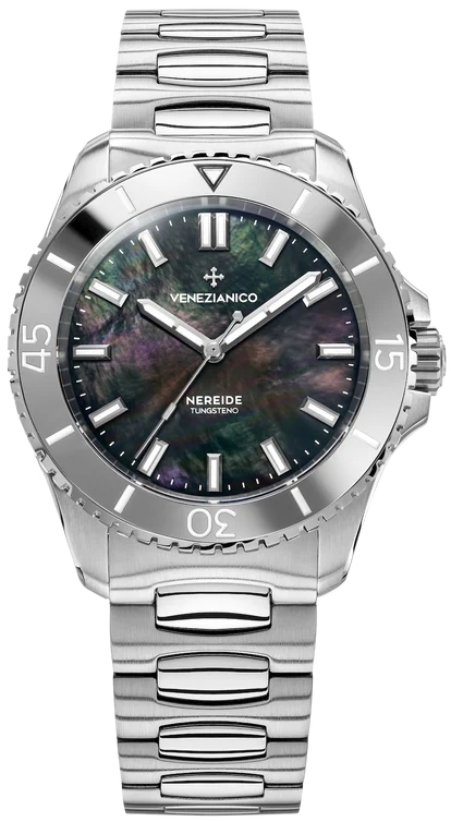 Venezianico Herrklocka 3121540C Nereide Tungsteno Svart/Stål Ø39 mm