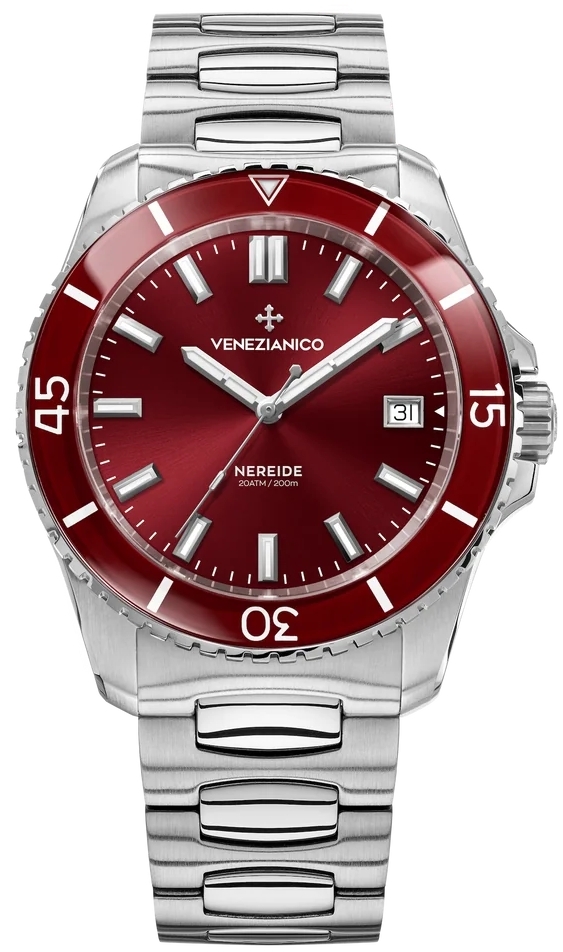 Venezianico Herrklocka 3321513C Nereide R&ouml;d/St&aring;l &Oslash;42 mm