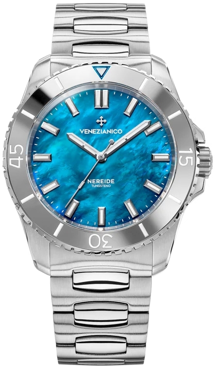 Venezianico Herrklocka 3921541C Nereide Tungsteno Blå/Stål Ø42 mm