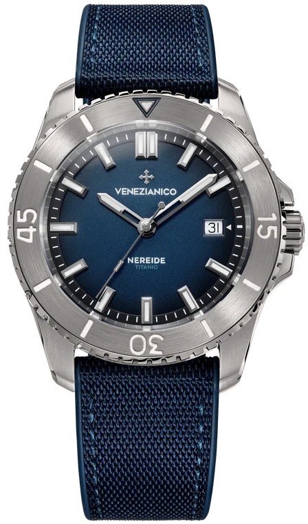 Venezianico Herrklocka 4521558 Nereide Titanio Blå/Gummi Ø42 mm