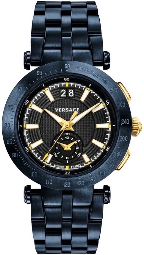Versace Herrklocka VAH050016 V Race Blå/Stål Ø43 mm - Versace