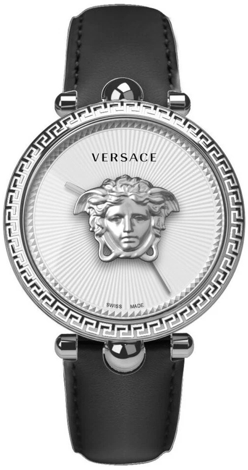Versace Damklocka VCO130017 Palazzo Empire Silverfärgad/Läder Ø39 - Versace