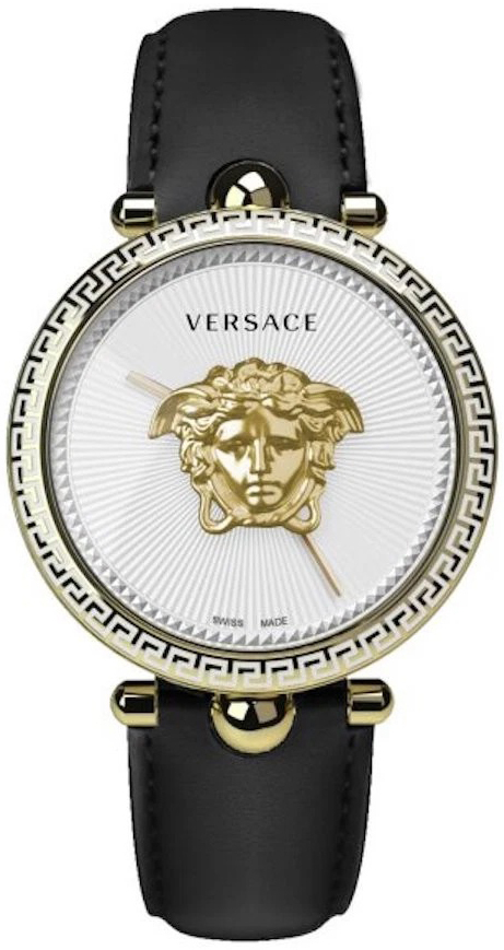 Versace Damklocka VCO140017 Palazzo Empire Silverfärgad/Läder Ø39 - Versace