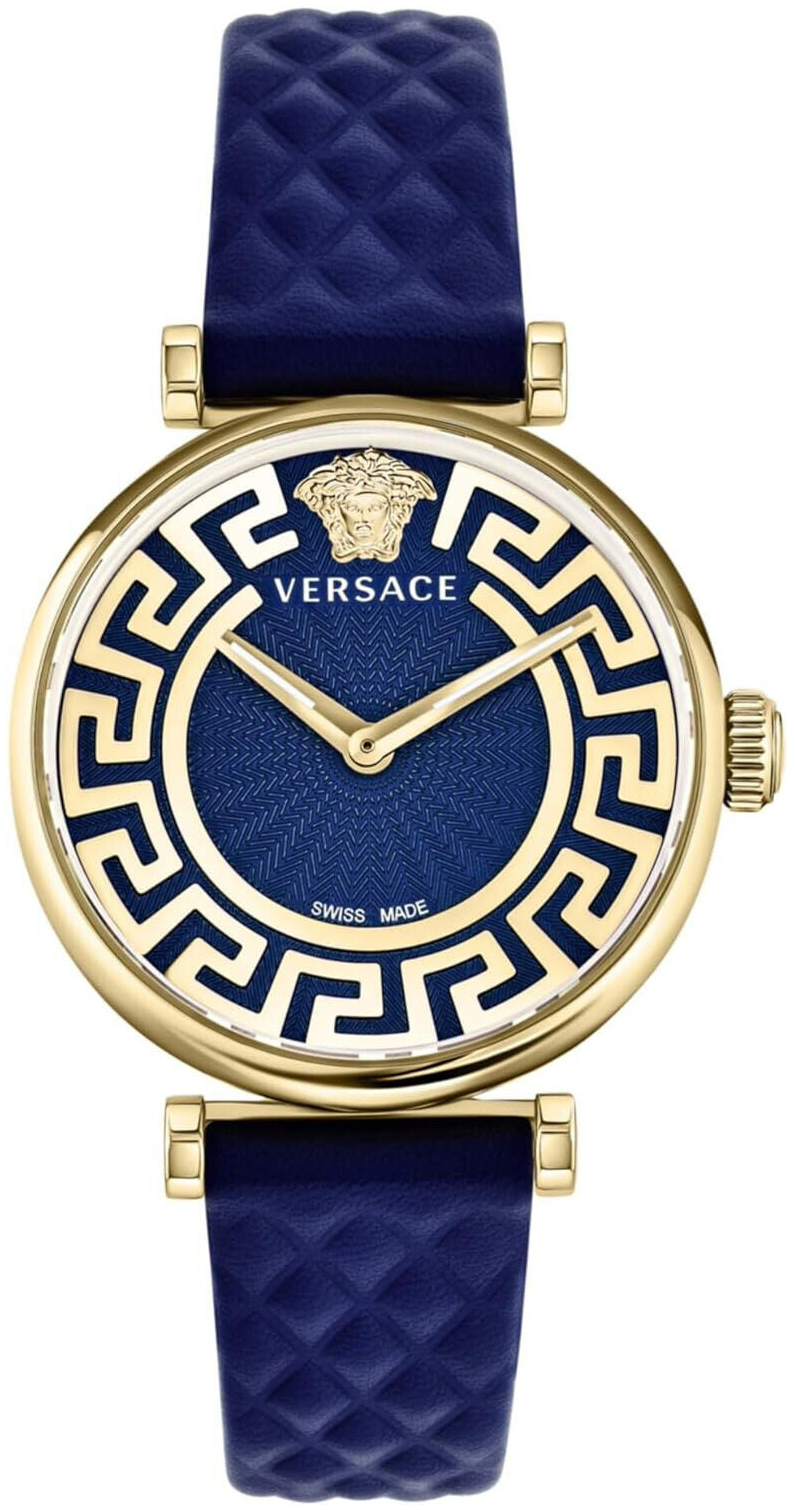 Versace Damklocka VE1CA0223 Milanese Blå/Läder Ø35 mm - Versace