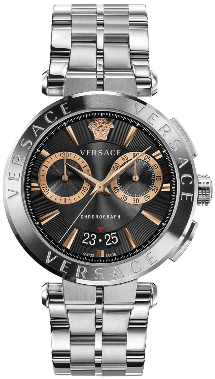 Versace Herrklocka VE1D02423 Aion Svart/Stål Ø45 mm - Versace