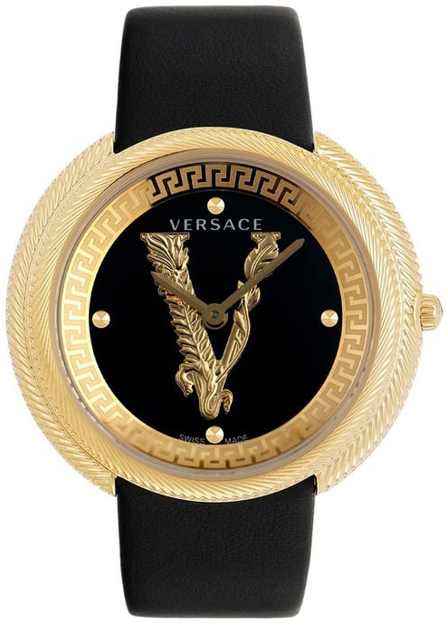 Versace Damklocka VE2CA0323 Thea Svart/Läder Ø38 mm - Versace