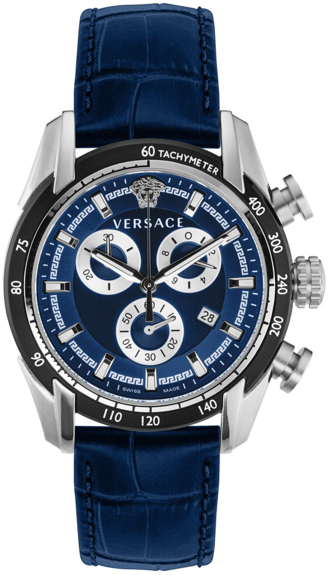 Versace Herrklocka VE2I00721 V Ray Blå/Läder Ø44 mm - Versace