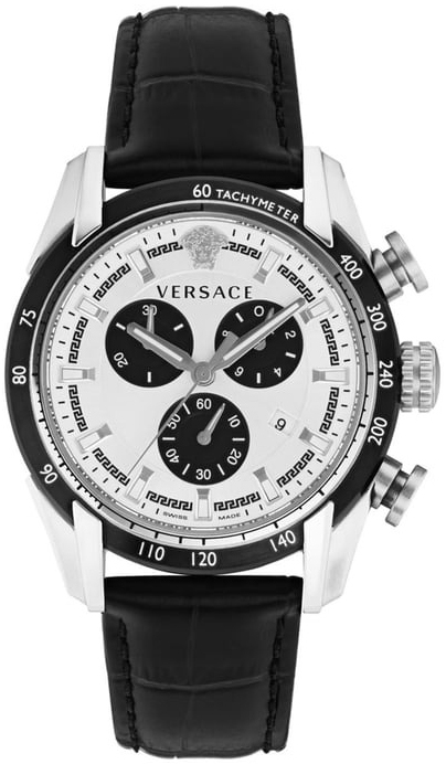 Versace Herrklocka VE2I00821 V Ray Silverfärgad/Läder Ø44 mm - Versace