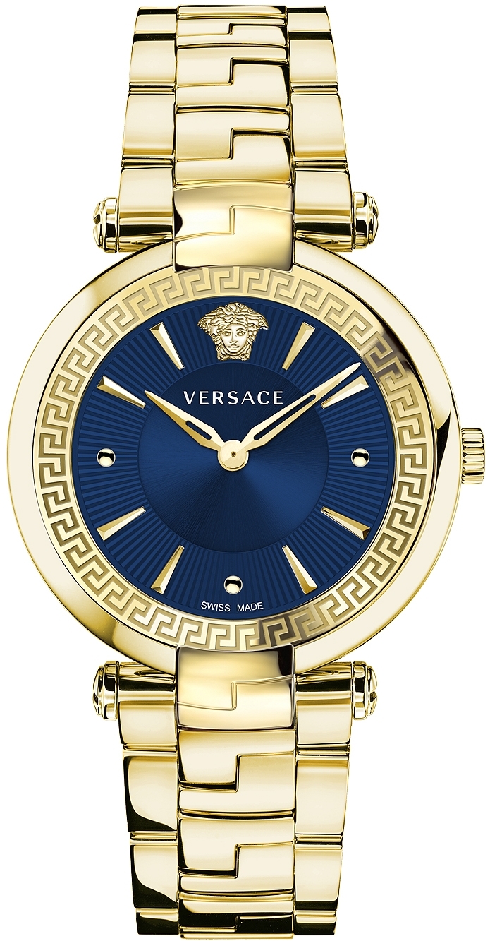 Versace Damklocka VE2L00621 Revive Blå/Gulguldtonat stål Ø35 mm - Versace