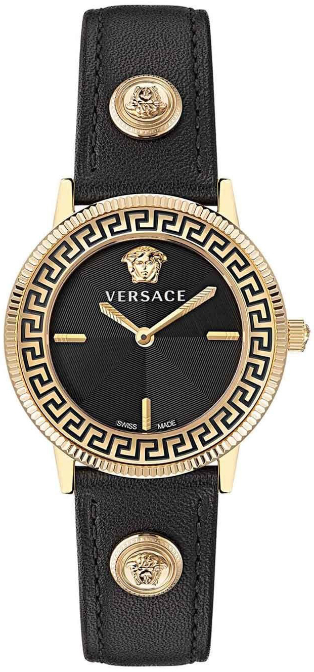 Versace Damklocka VE2P00222 V Tribute Svart/Läder Ø36 mm - Versace