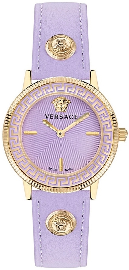 Versace Damklocka VE2P00322 V Tribute Lila/Läder Ø36 mm - Versace