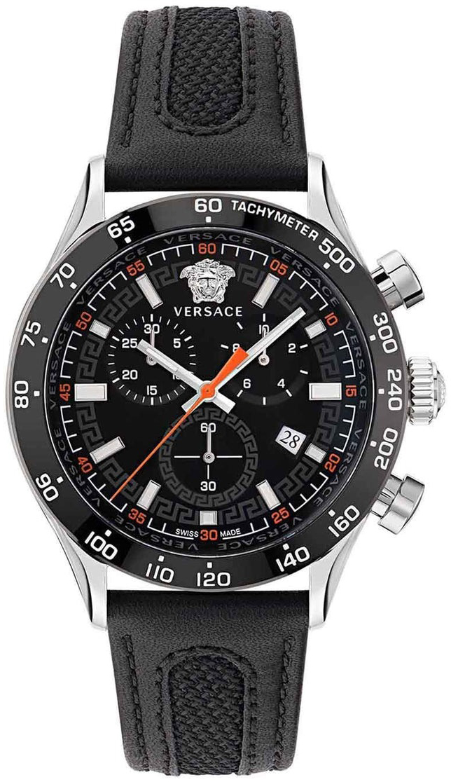 Versace Herrklocka VE2U00122 Hellenyium Svart/Textil Ø44 mm - Versace